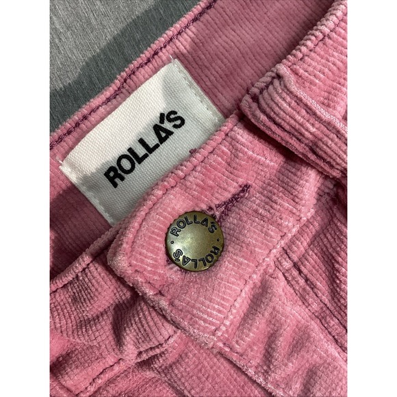 ROLLA'S Eastcoast Flare High Rise Corduroy Size 24 24x30 Pink !!Very Soft!! - Picture 3 of 9
